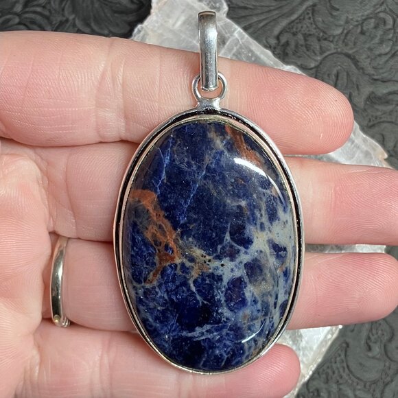 Sunset Sodalite Pendant Stone Crystal Jewelry - Picture 1 of 8